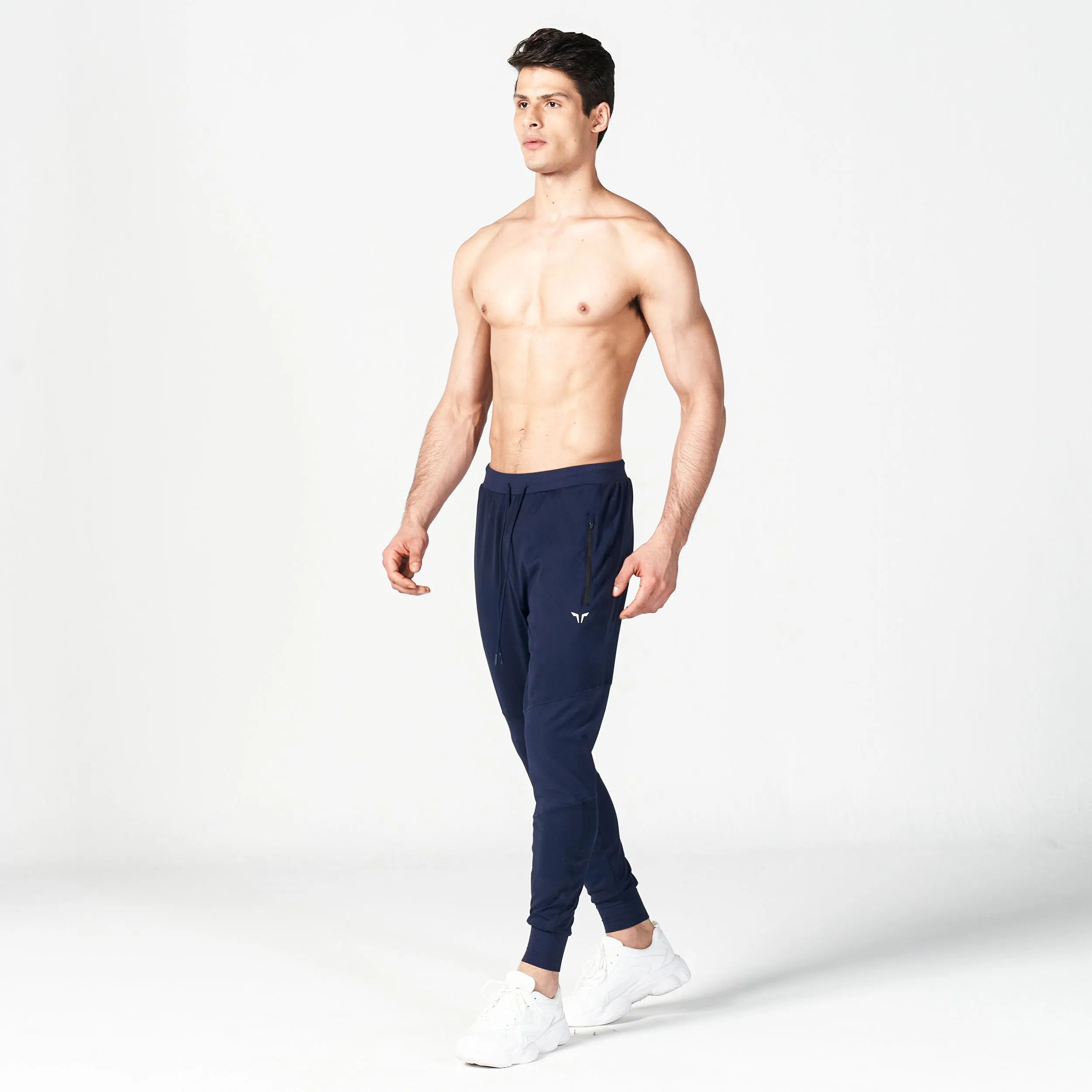 Statement Ribbed Joggers Reimagined SS23 - Navy