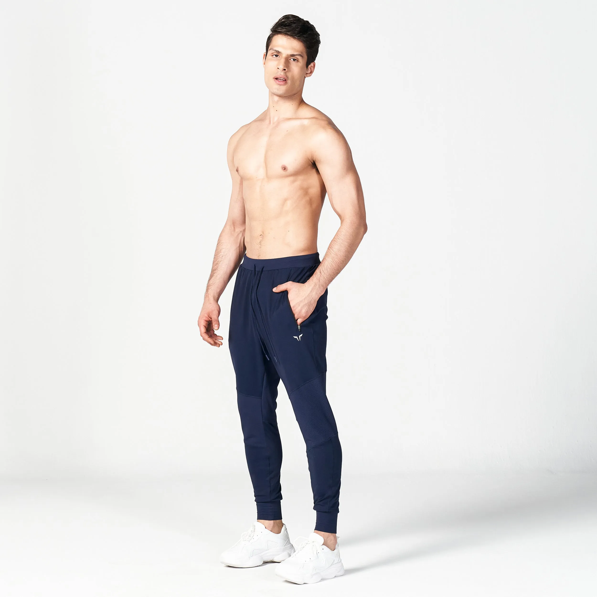Statement Ribbed Joggers Reimagined SS23 - Navy