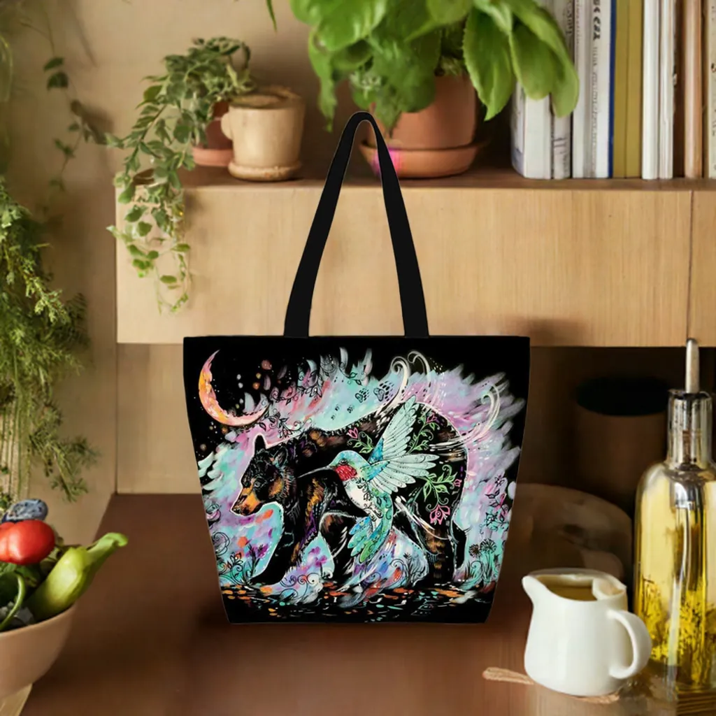 Tote Bags - Hummingbear