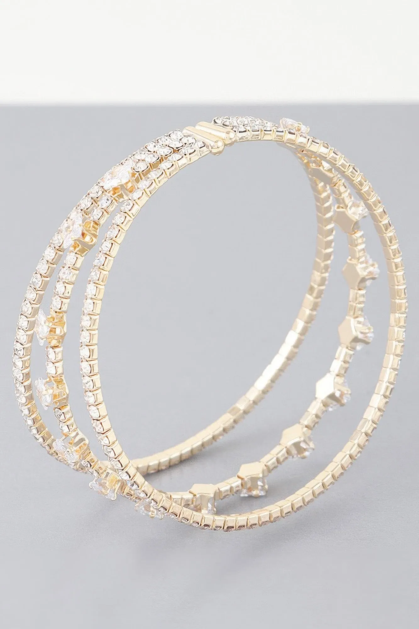 Triple Cubic Zirconia Bracelet