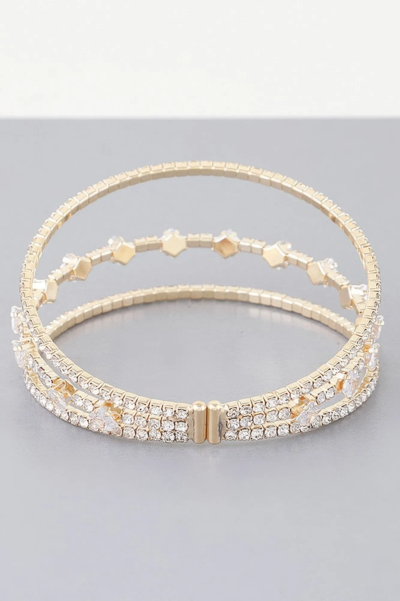 Triple Cubic Zirconia Bracelet