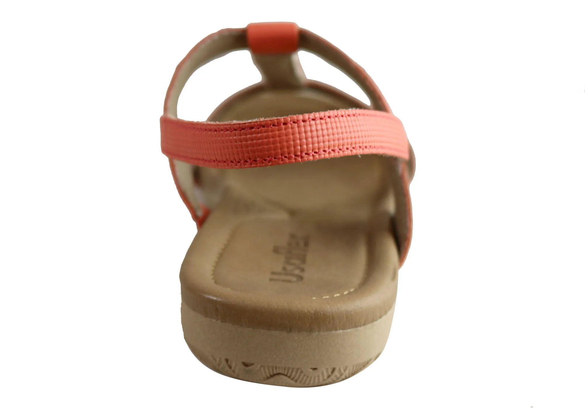 Usaflex Darwin Womens Comfort Cushioned Leather Sandals Made In Brazil