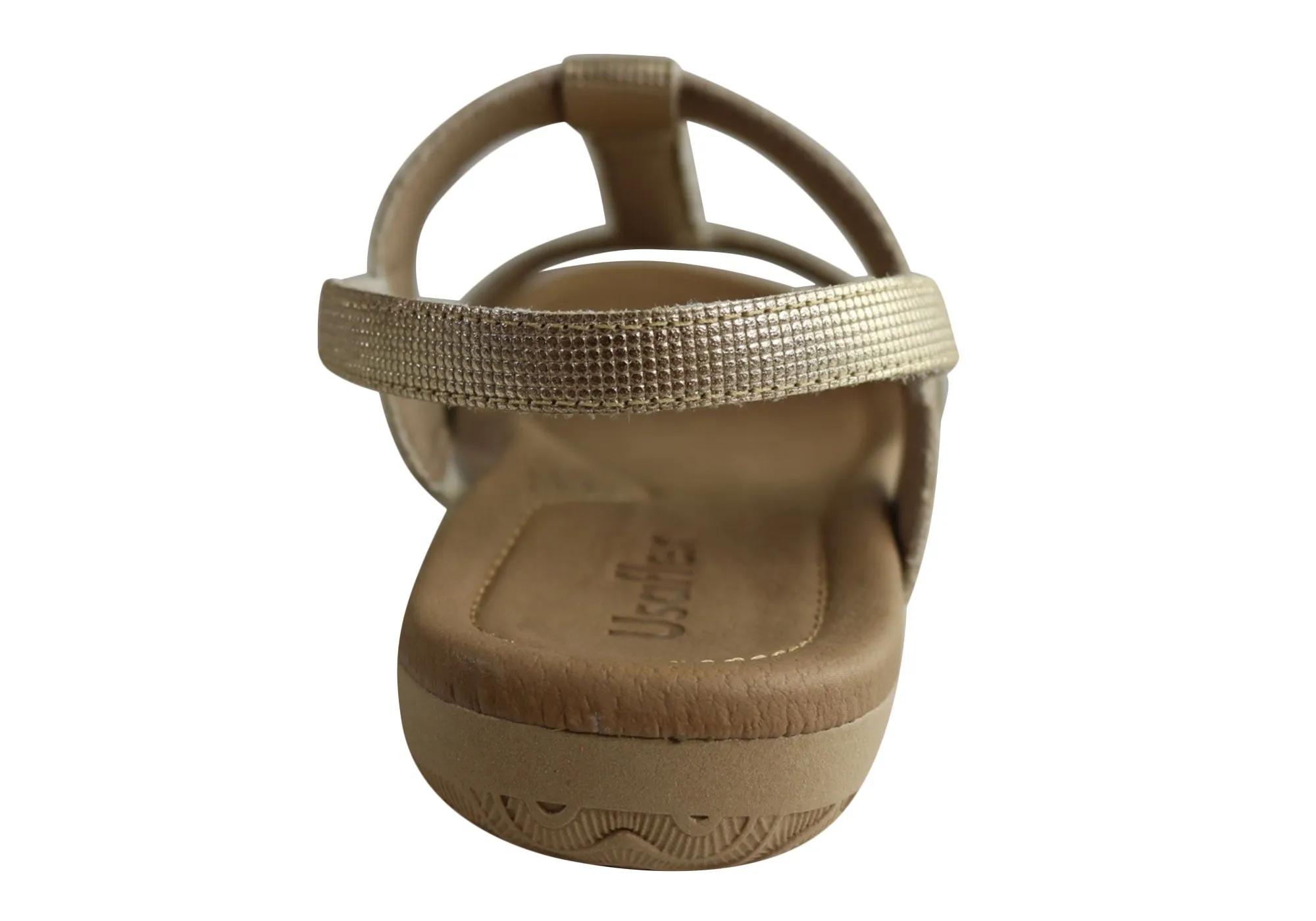 Usaflex Darwin Womens Comfort Cushioned Leather Sandals Made In Brazil