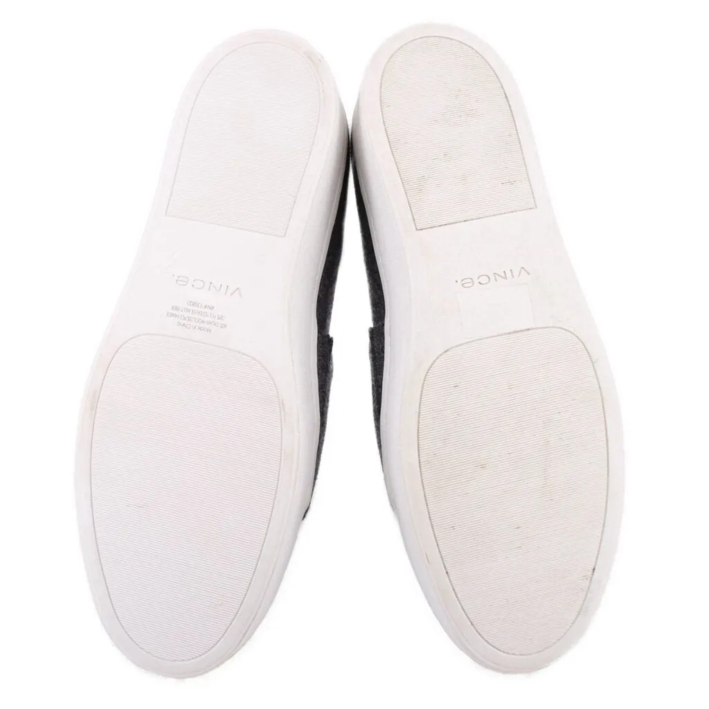 VINCE SLIP-ON PLATFORM SNEAKERS GRAY 11 US