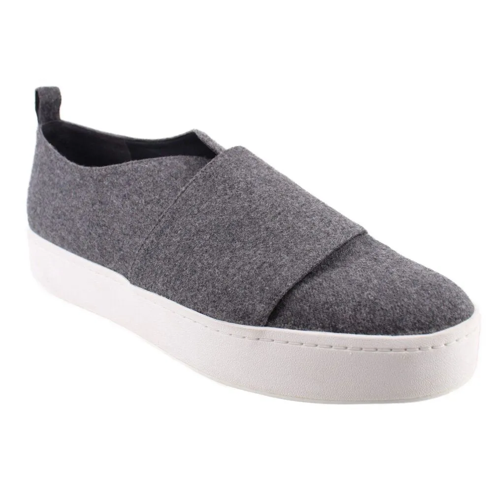 VINCE SLIP-ON PLATFORM SNEAKERS GRAY 11 US