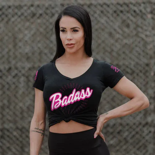Women's Badass V-Neck - Black