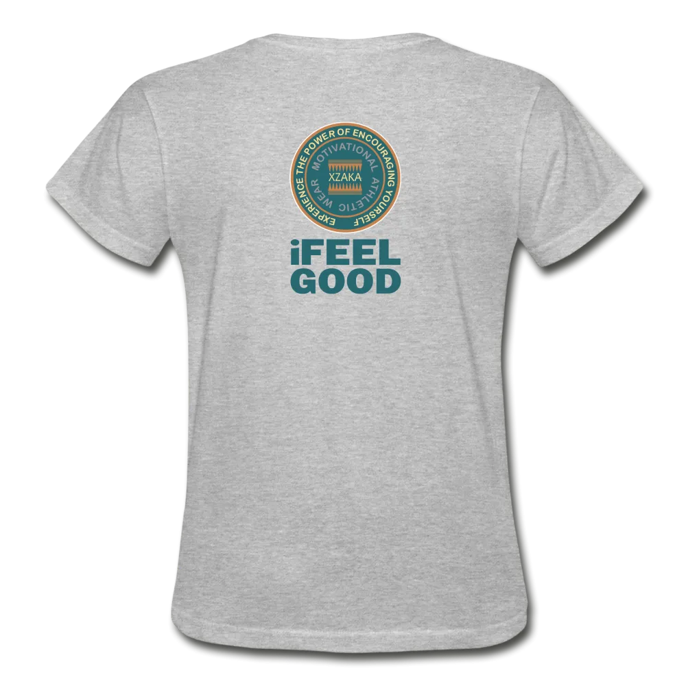 XZAKA - Women "I Feel Good" Workout T-Shirt - W3524
