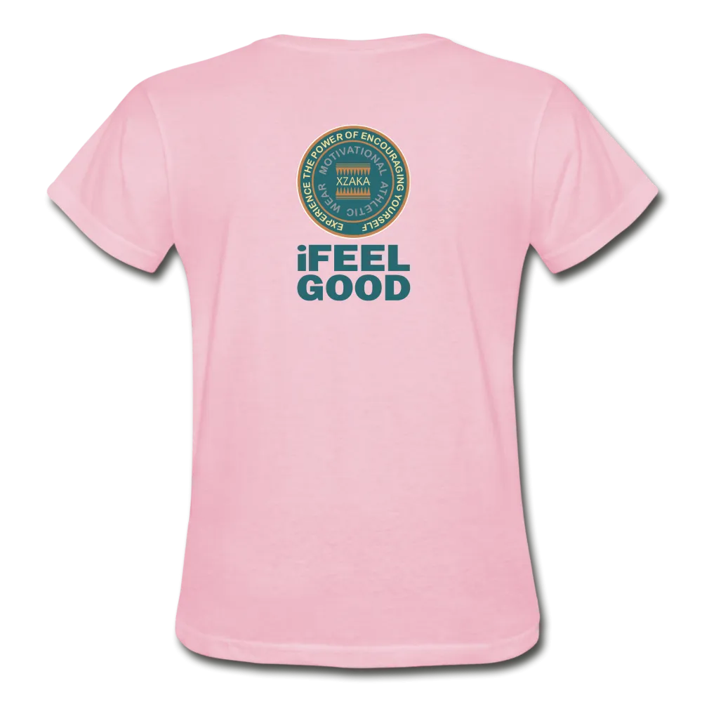 XZAKA - Women "I Feel Good" Workout T-Shirt - W3524