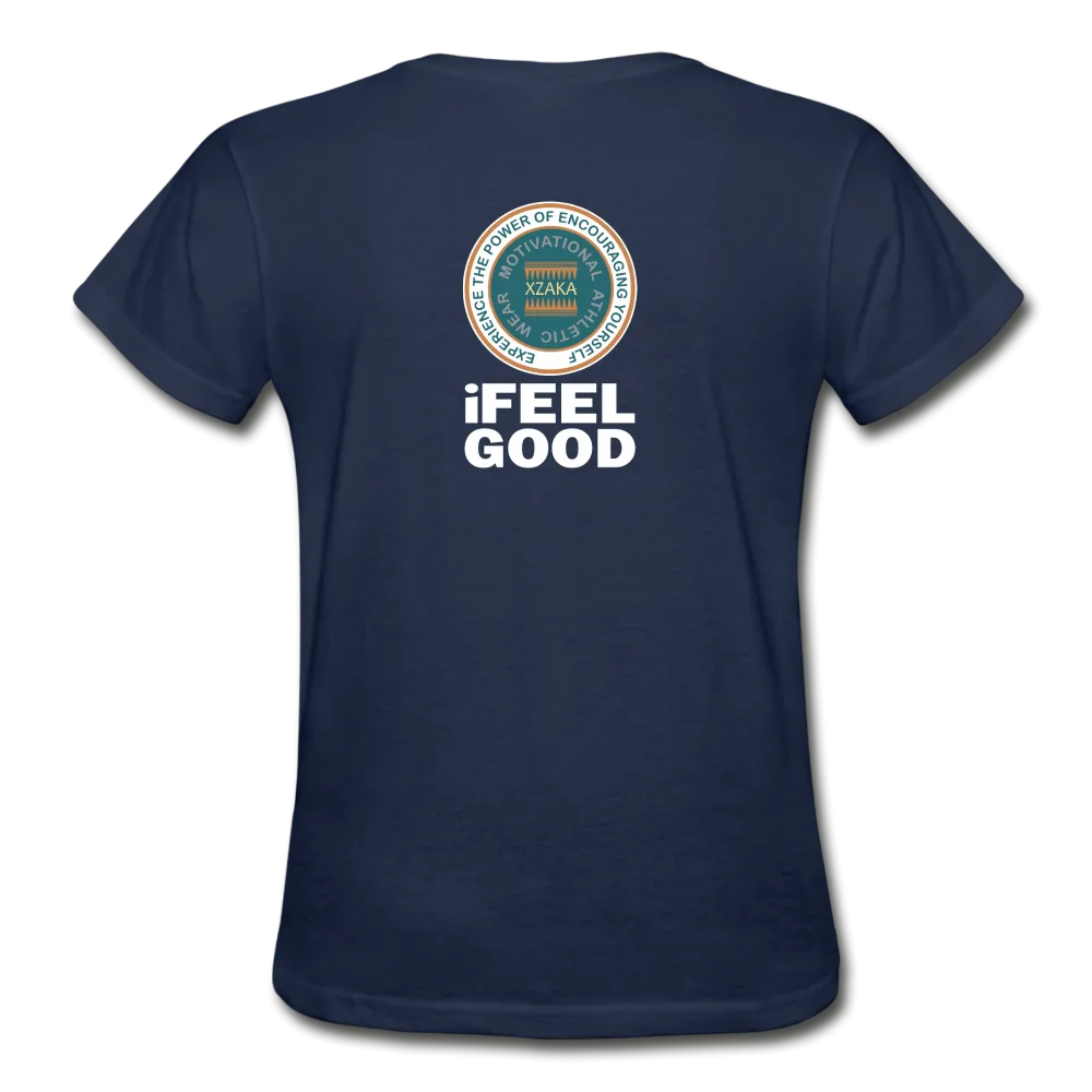 XZAKA - Women "I Feel Good" Workout T-Shirt - W3525