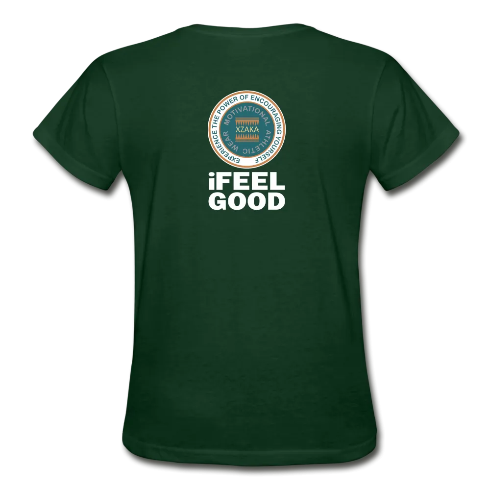 XZAKA - Women "I Feel Good" Workout T-Shirt - W3525