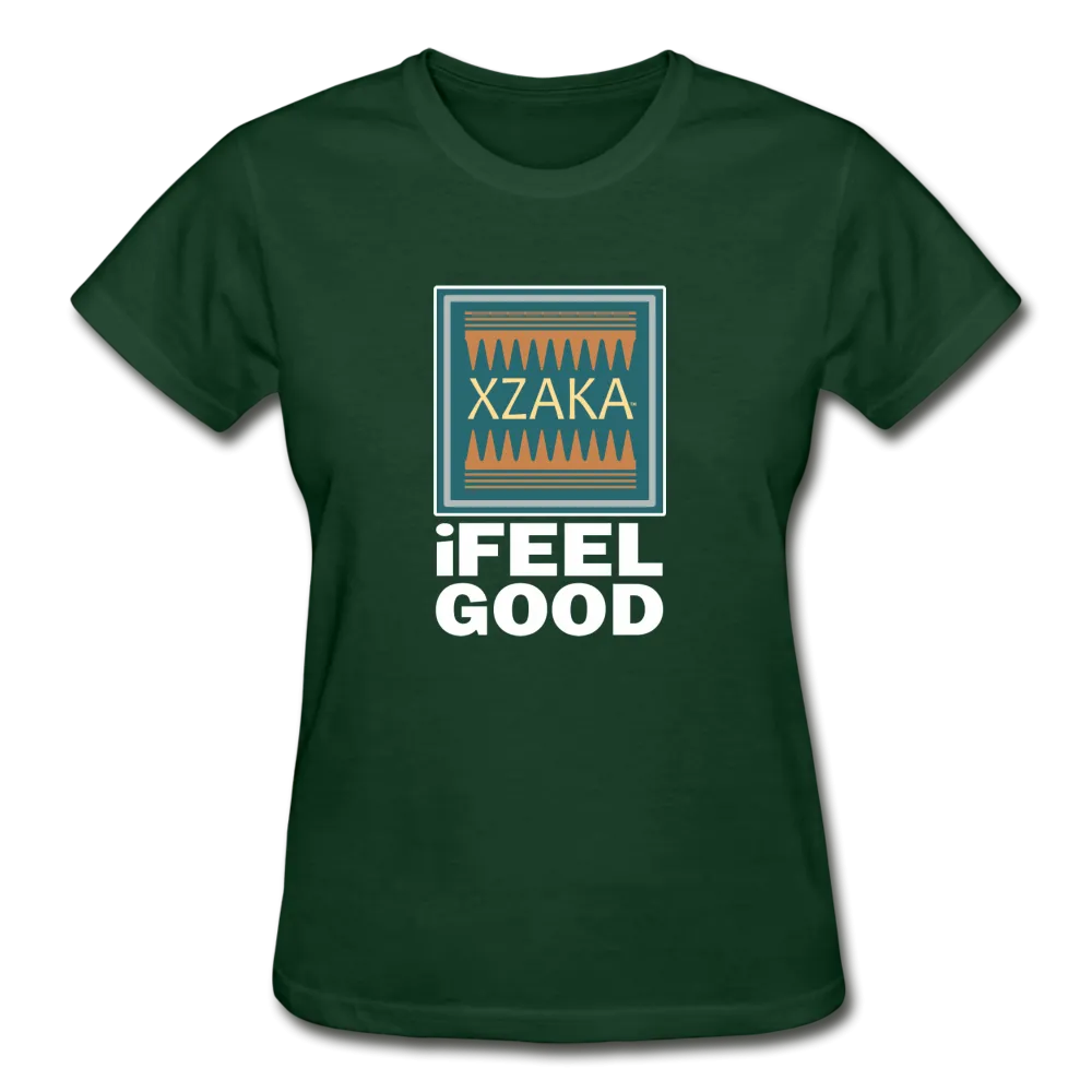 XZAKA - Women "I Feel Good" Workout T-Shirt - W3525