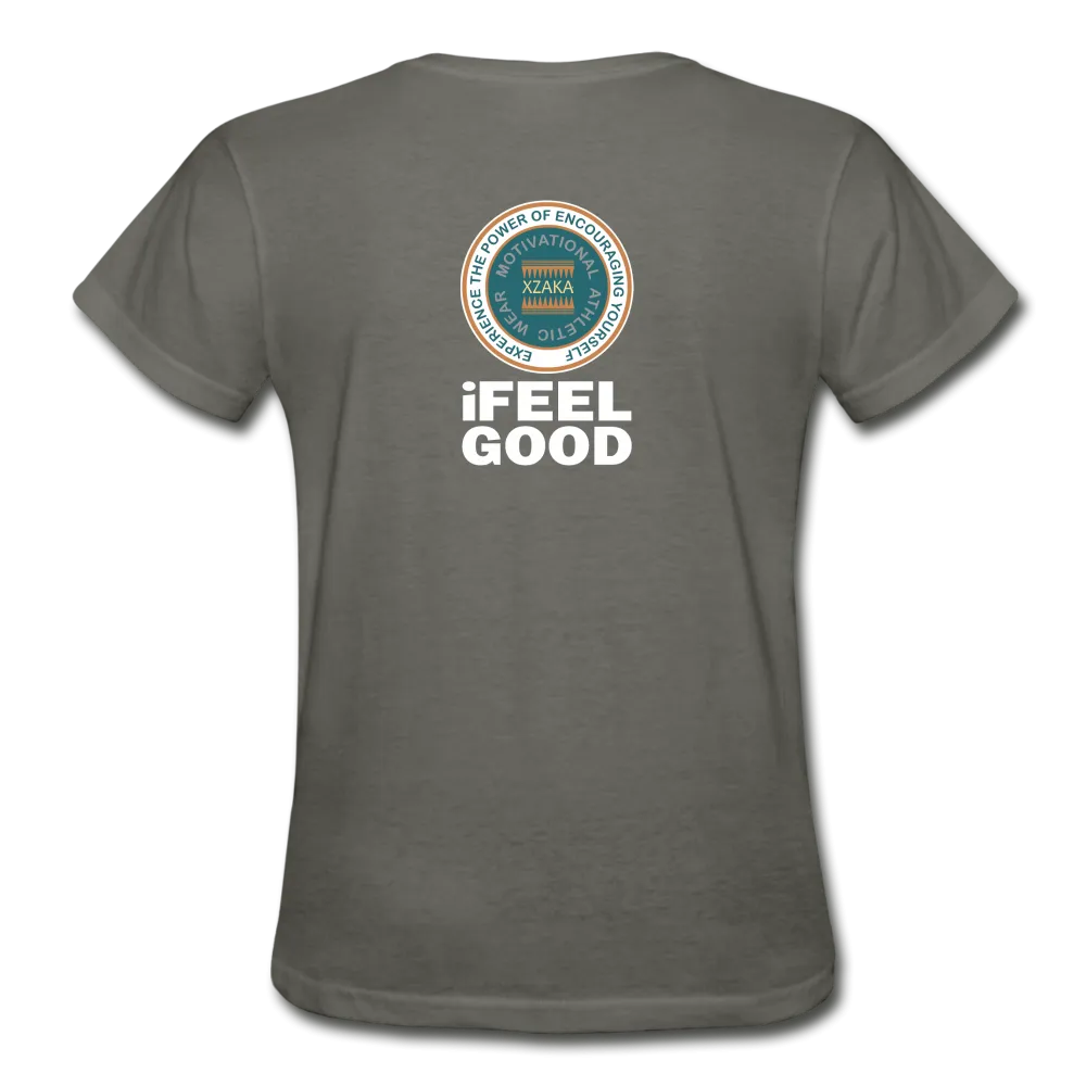 XZAKA - Women "I Feel Good" Workout T-Shirt - W3525