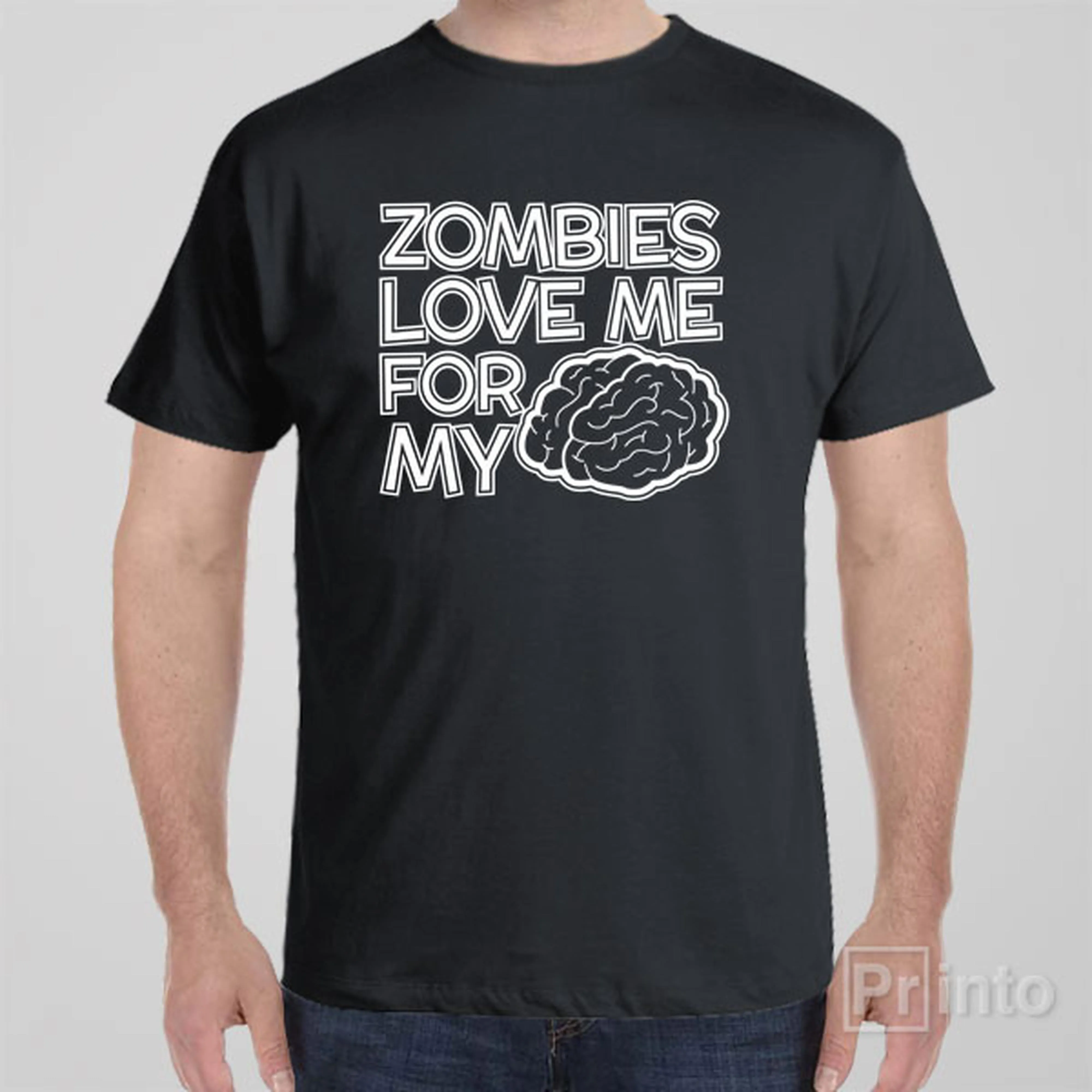 Zombies love me for my brain - T-shirt